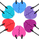 CalmNest Best Friends Split Heart Chewelry Set