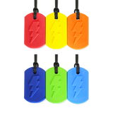 CalmNest Bolt Bite Lightning Chew Necklace