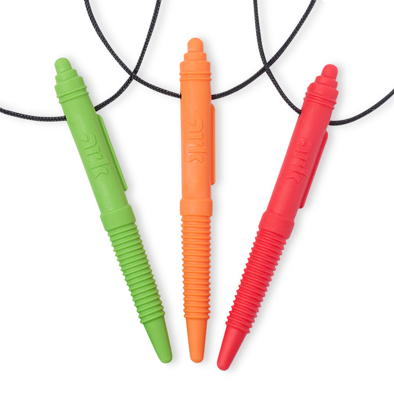 CalmNest Chewable Pen Necklace (Ribbed)