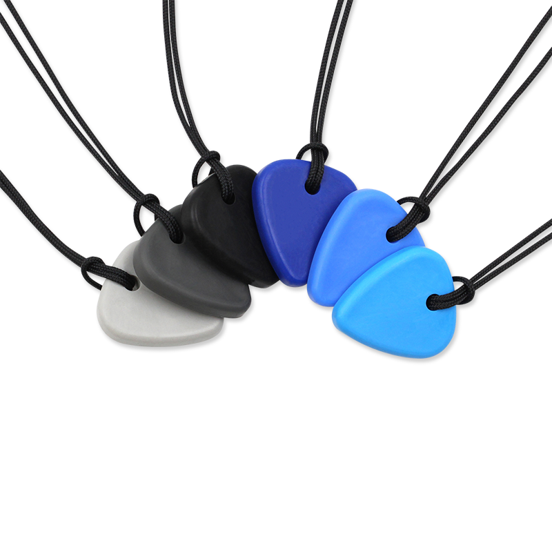 CalmNest Guitar Pick Small Thin Chew Necklace