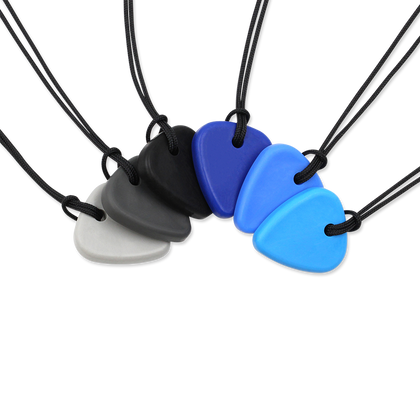 CalmNest Guitar Pick Small Thin Chew Necklace