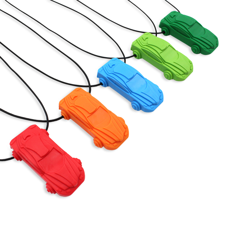 CalmNest Racecar Chew Necklace