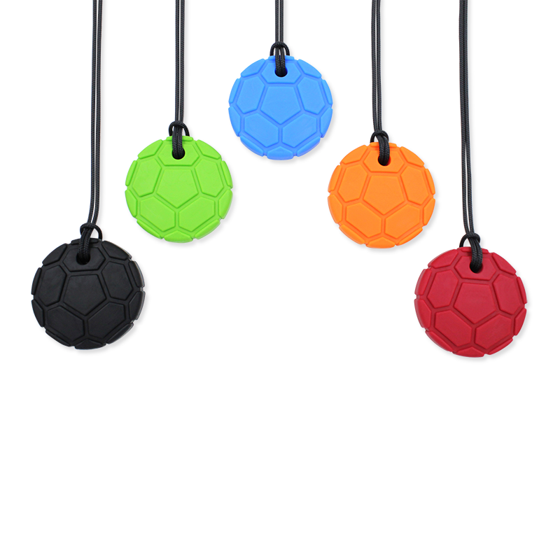 CalmNest occer Ball Chew Necklace